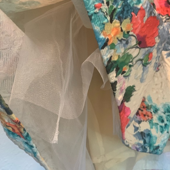 Cynthia Rowley Anthropologie Strapless Quilted Floral Tea Dress with Pockets New - Picture 11 of 16